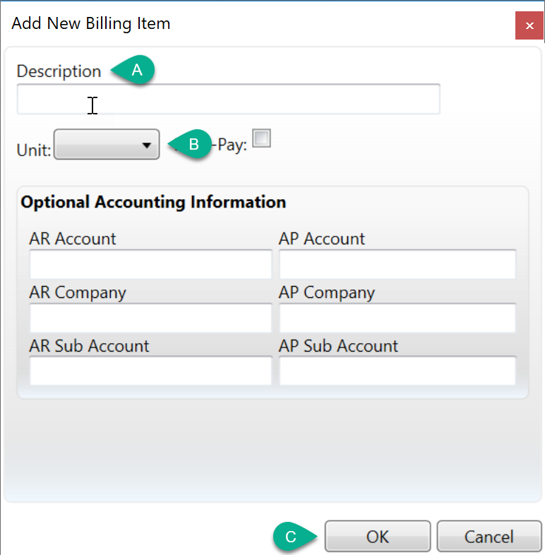 How To Create Billing Items Descriptions